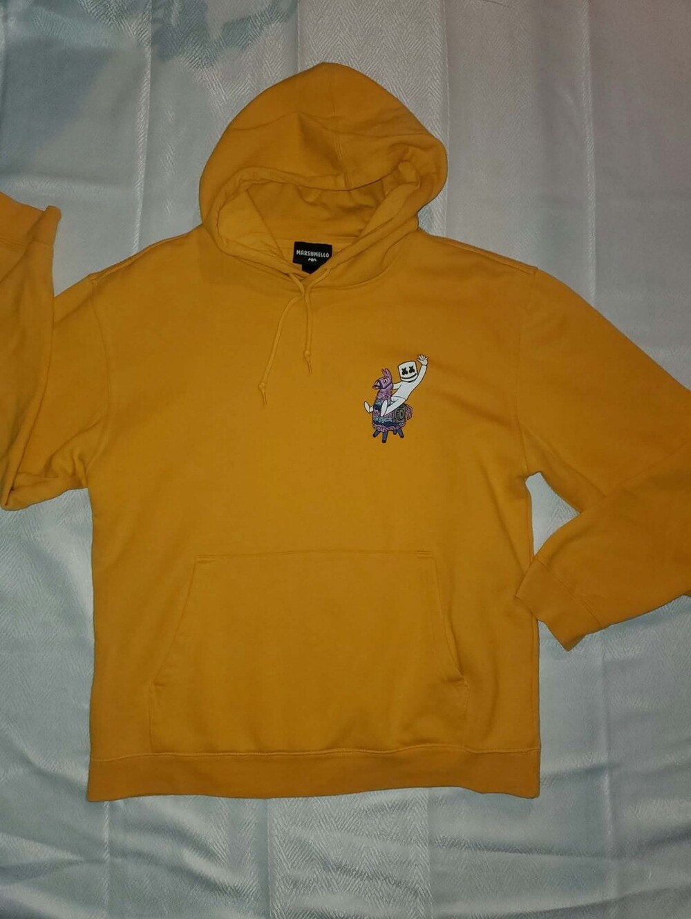 Marshmello x Fortnite 'Llama Rider' Mustard Yellow Hoodie